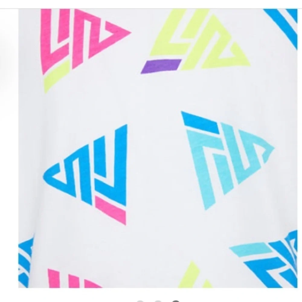 Fila Girls short sleeve graphic cropped t shirt